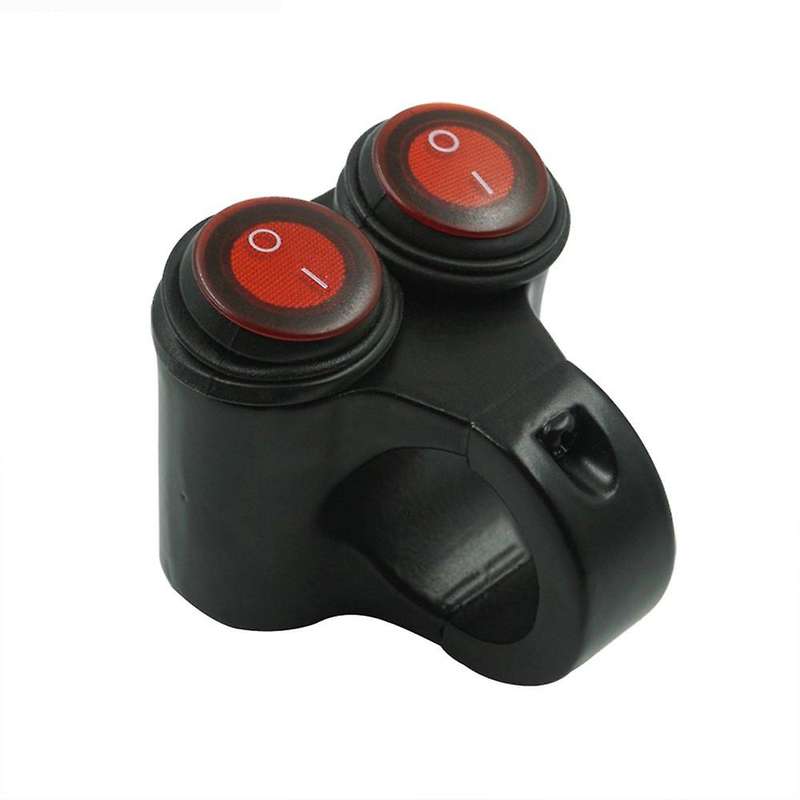 7/8inch Motorcycle Handlebar Double Control Button Switch Headlight Hazard Brake Fog Light on Off Sw
