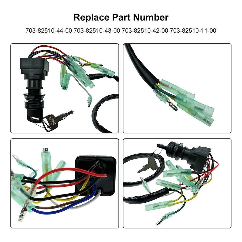 703-82510-44-00/703-82510-43-00 Ignition Switch Key Assy for Outboard Motor Control Box /703-82510-4