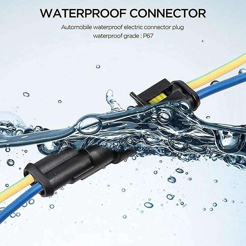 708Pcs Waterproof Car Connector Terminal Block HID Lamp Wiring Harness Connector without SN-48B Crim