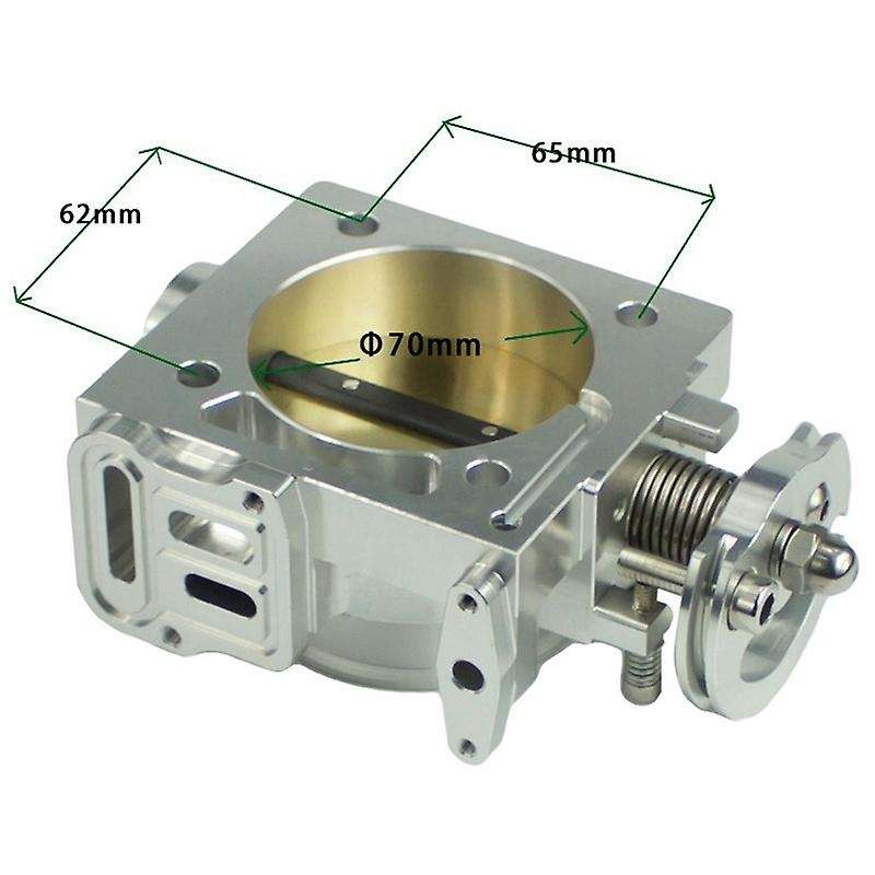 70mm Aluminum Turbo Throttle Body Throttle Body Performance Intake Manifold Throttle for EJ20 Turbo
