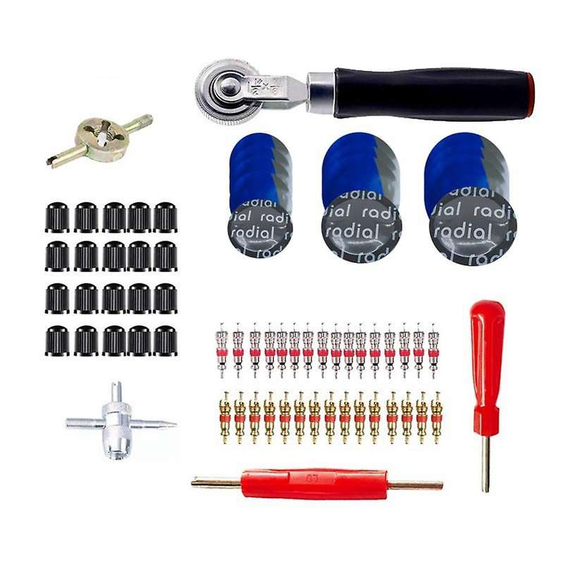70pcs Tire Kit Heavy Duty,car Tire Pressure Wheel Film Repair Kit Tire Repair Tool Tire Repair Tool