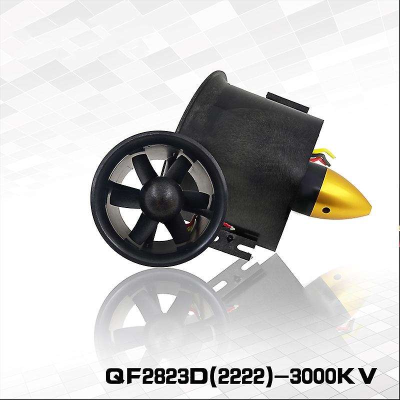 70mm Duct Fan Unit with 3000kv 6 Leaves Brushless Outrunner Motor for Rc Edf Jet Airplane