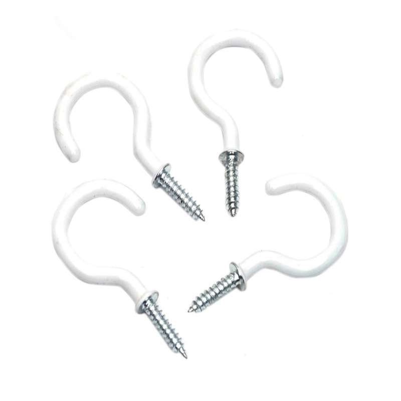 70PCS Ceiling Hooks Heavy Duty Screw Cup Hook for Bathroom Kitchen Wall Ceiling Hanging Various Size
