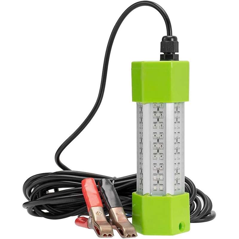 70W DC 12V LED Fishing Light 108 LED Bait Submersible Fishing Light Underwater Crappie Lure Green Ni
