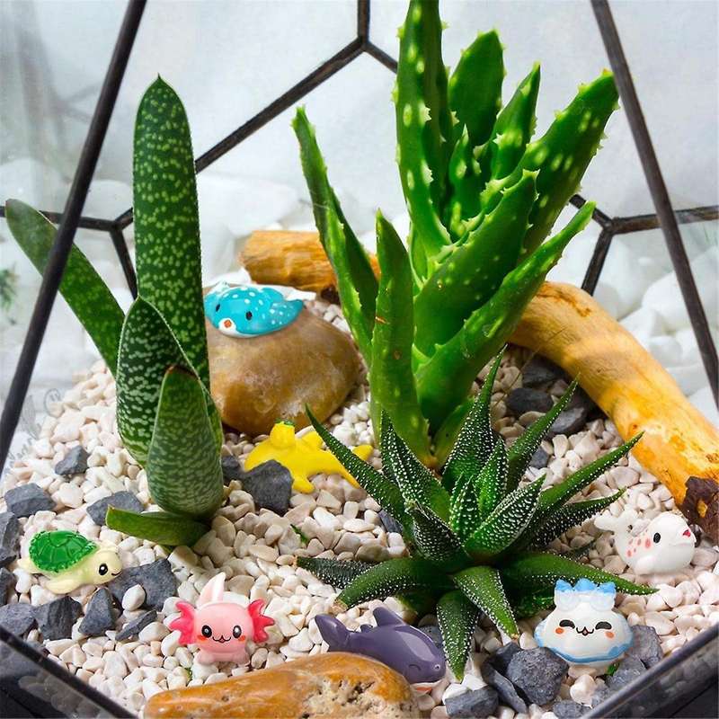 72 Pcs Resin Ocean Animal Figurines Ornaments Miniature Ocean Animals Mini Resin Figures Aquarium Or