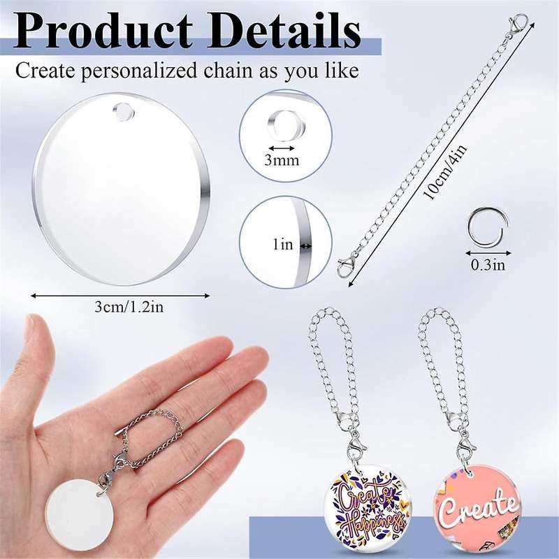 72PCS Sublimation Charm Accessories for Cup Name ID Charm for Tumbler Cup MDF Single Side Sublimati