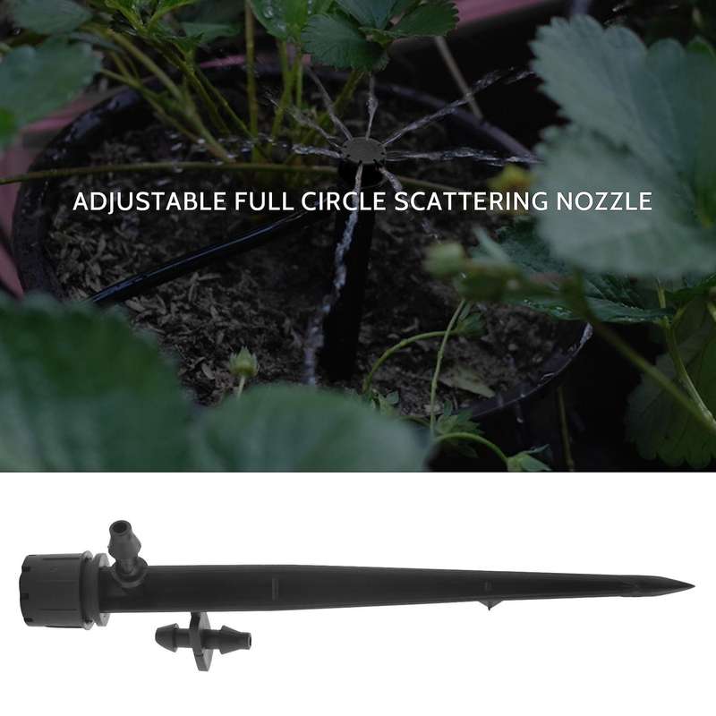 72pcs Drip Emitters Adjustable Fan Shape Irrigation Drippers for 1/4 Inch Tube,360 Degree Adjustabl