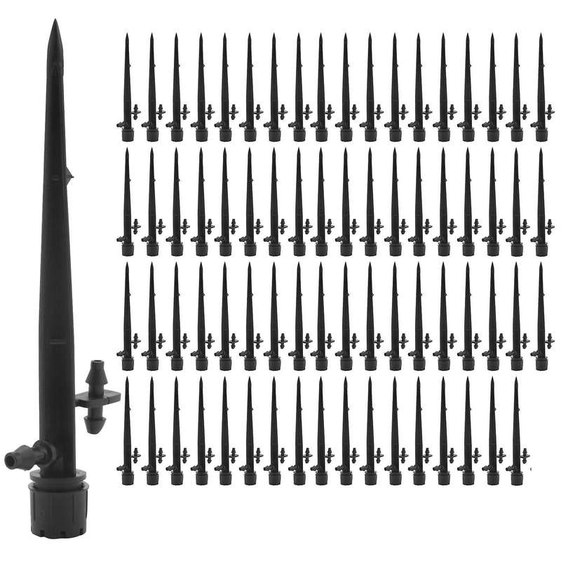 72pcs Drip Emitters Adjustable Fan Shape Irrigation Drippers for 1/4 Inch Tube,360 Degree Adjustabl