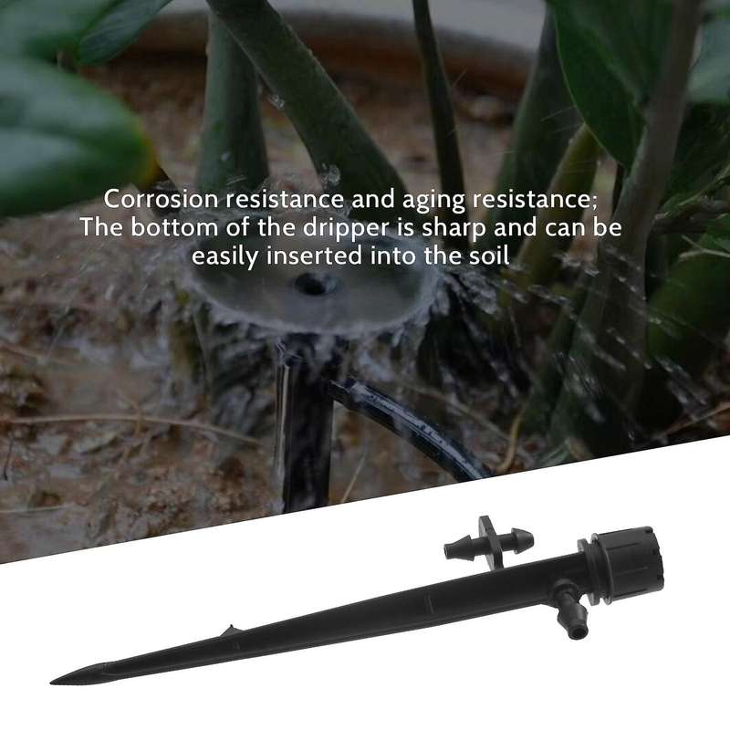 72pcs Drip Emitters Adjustable Fan Shape Irrigation Drippers for 1/4 Inch Tube,360 Degree Adjustabl