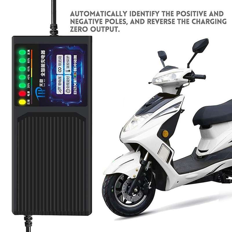 72v 20ah Electric Vehicle Charger with 7 Light Power Display Current Leakage Protection Lead Acid C
