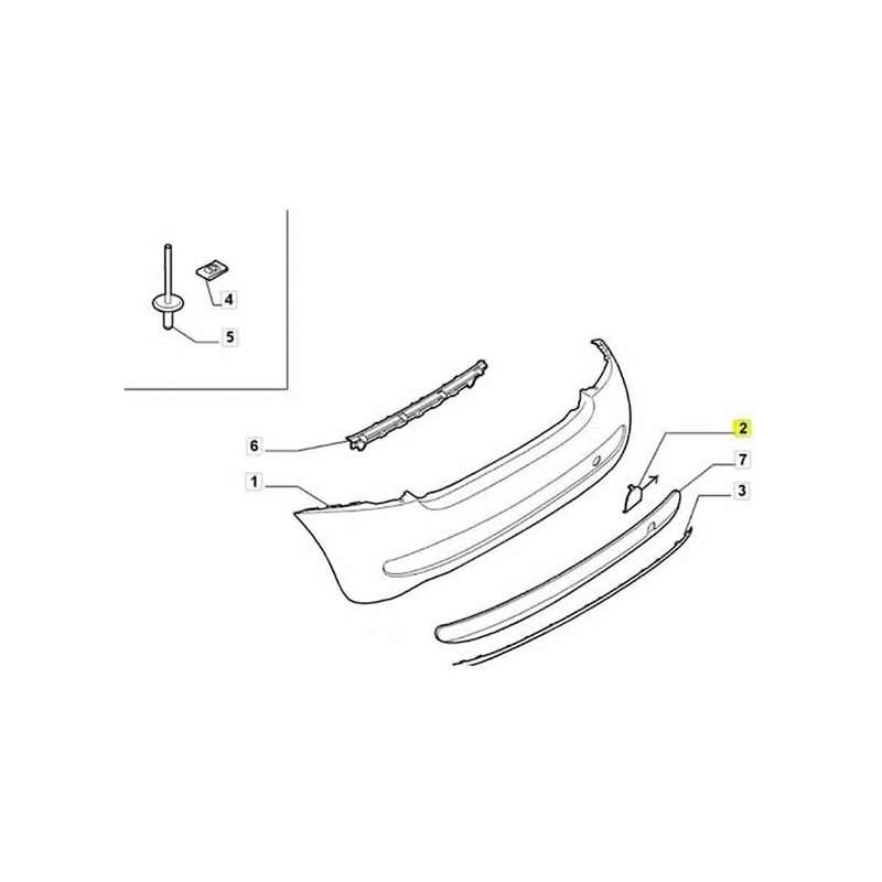 735455393 Rear Bumper Towing Cover Trailer Hook Cover Tow Hook Eye Cover for 500 07-12