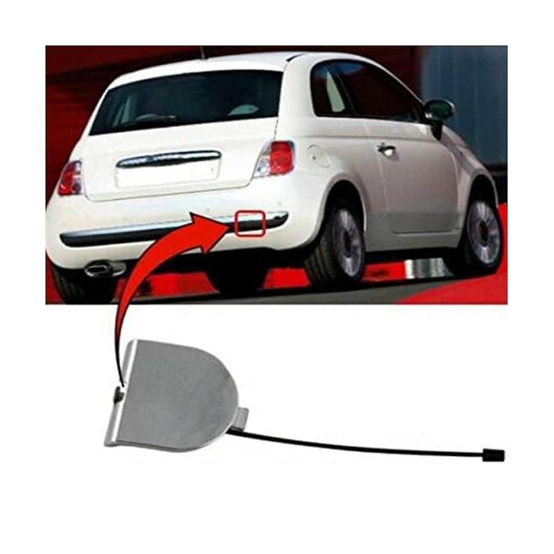735455393 Rear Bumper Towing Cover Trailer Hook Cover Tow Hook Eye Cover for 500 07-12