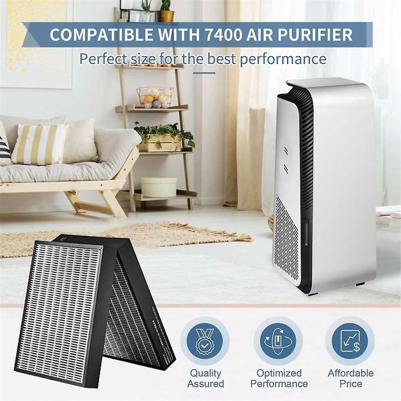 7400 Air Purifier Filter Replacement for 7410I, 7440I 7470I Models HEPA & Activated Carbon with Dual