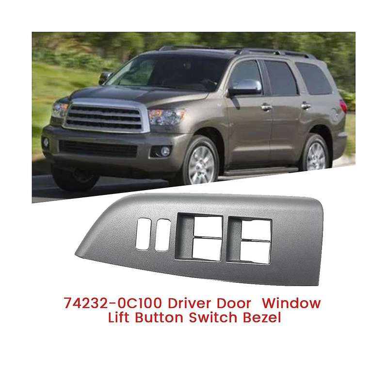 74232-0c100 Driver Door Window Switch Bezel for Sequoia 2010-2018 2010-2013 Car Window Lift Button C