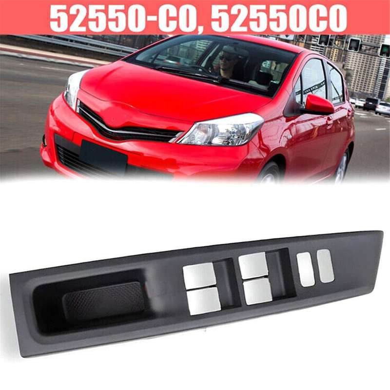7423252550C0,74232-52550-C0 Front Left Door Window Switch Bezel Armrest Panel Trim for Yaris 2012-20