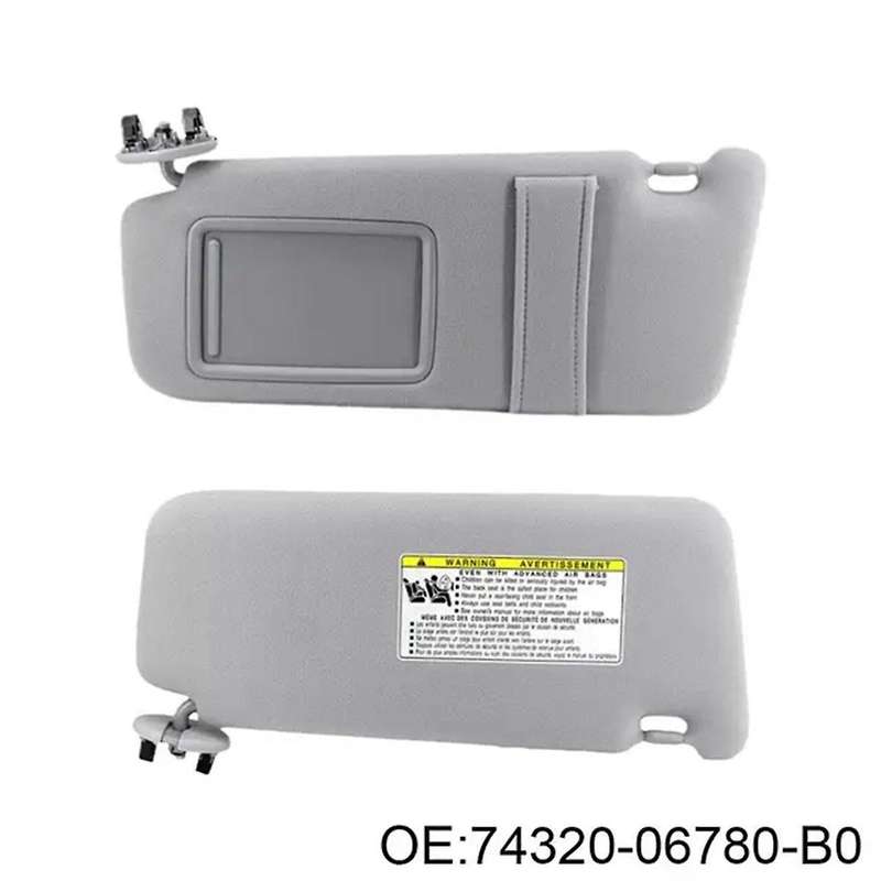 74310-06750-E0 74320-06780-B0 Front Side Sun Visor Windshield Sunshade without Cable Automobile for