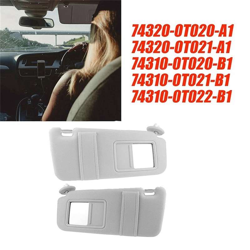 74320-0T020-A1 74320-0T021-A1 Sun Visor Windshield Visor Sunshade Automotive for VENZA 2009-2016