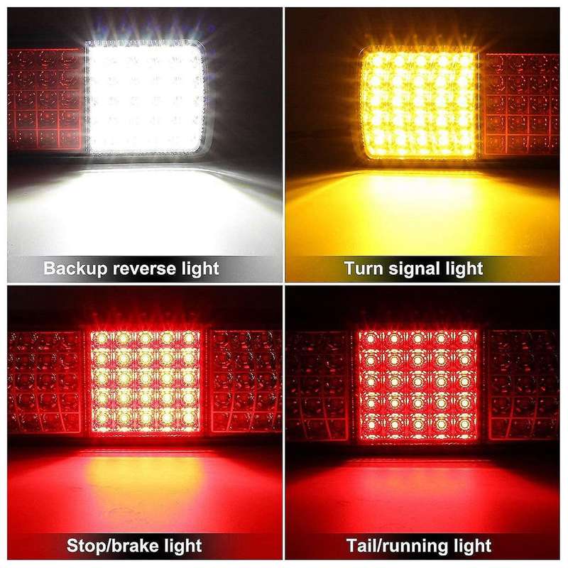 75 LED Truck Tail Light Bar Waterproof 12V Turn Signal Brake Reverse Running Lights Taillight IP67(O