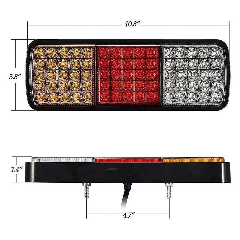 75 LED Truck Tail Light Bar Waterproof 12V Turn Signal Brake Reverse Running Lights Taillight IP67(O