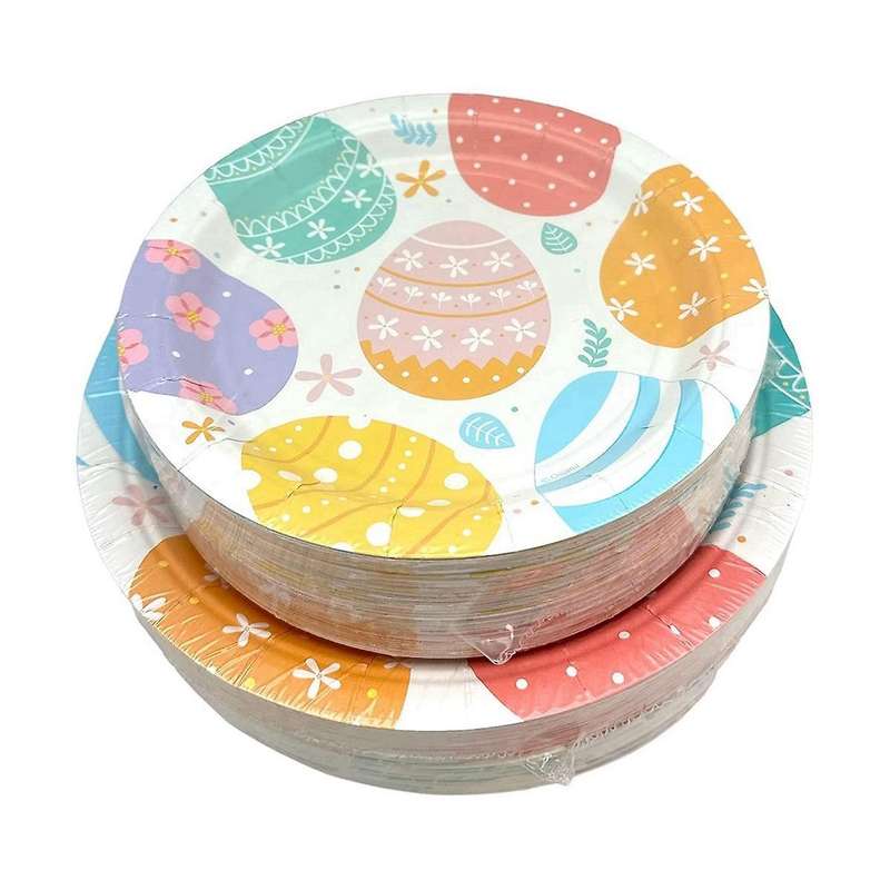 75 Pack Serves 25 Easter Dinner Plates Napkins Dessert Plates Perfect Office Restaurants Schools