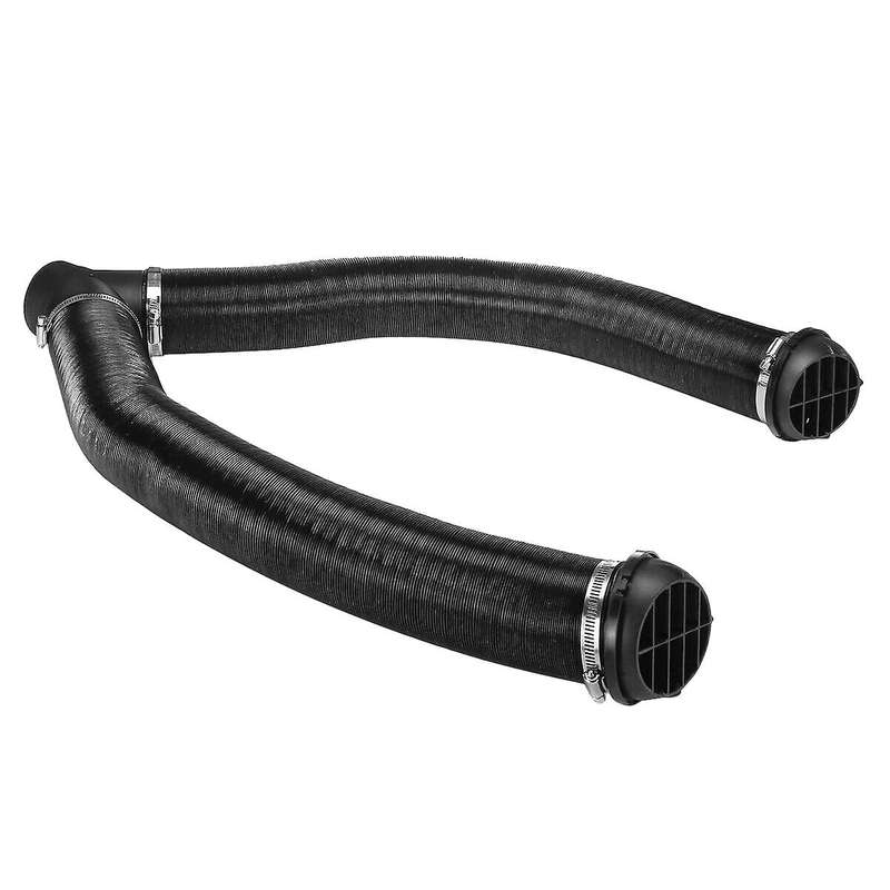 75mm Car Auto Heater Pipe Duct Y Piece Warm Air Outlet Vent Hose Clips Set for Parking Heater Ebers