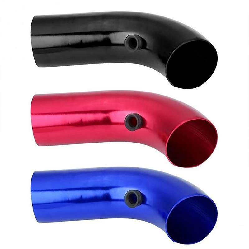 76mm 3 Inch Universal Car Cold Air Intake Filter Aluminum Induction Hose Pipe Kit Red