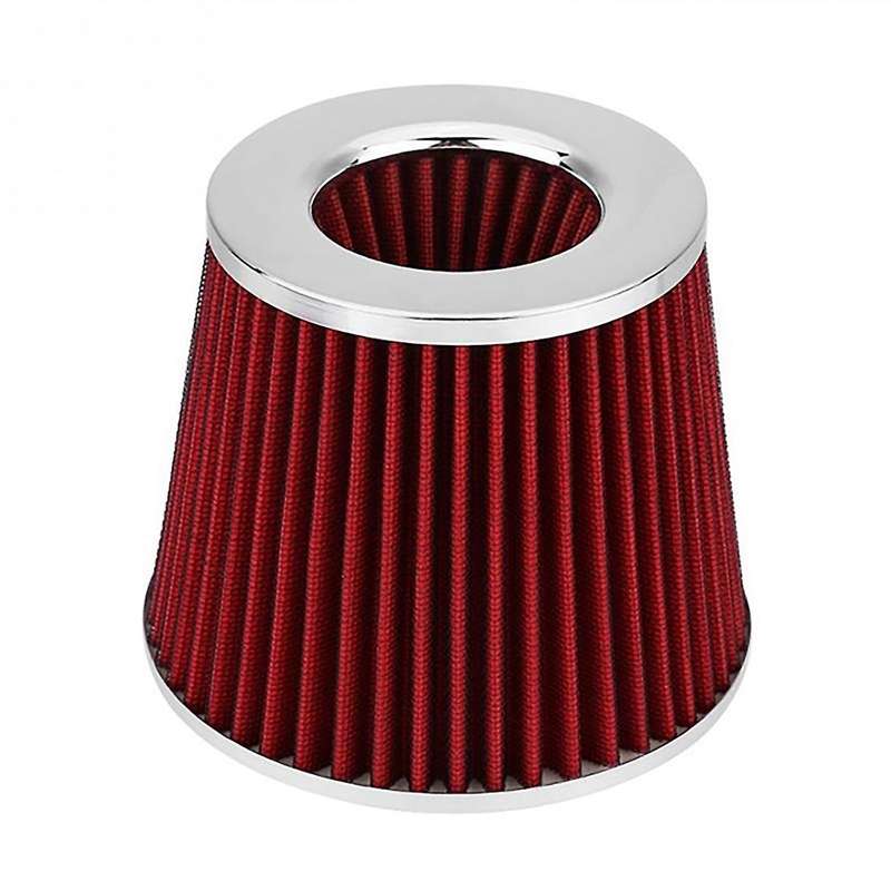 76mm 3 Inch Universal Car Cold Air Intake Filter Aluminum Induction Hose Pipe Kit Red