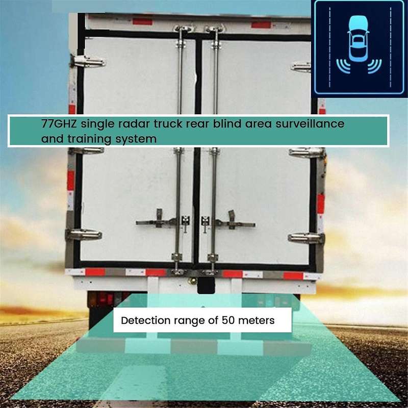 77ghz Millimeter Wave Radar Truck Blind Spot Detection System Horizontal Vertical 0-10m Change Aided