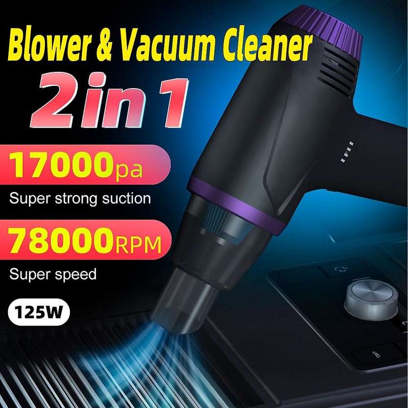 78000RPM Wireless Air Duster 2 in 1 Vacuum Cleaner Handheld Dust Blower Compressed for PC Camera Hom