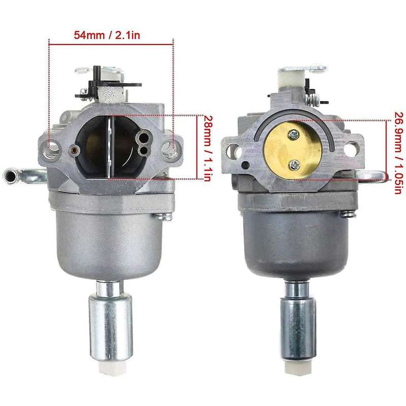 796109 594593 Carburetor Kit for & Stratton 591731 590400 796078 498811 794161 795477, with Fuel Lin