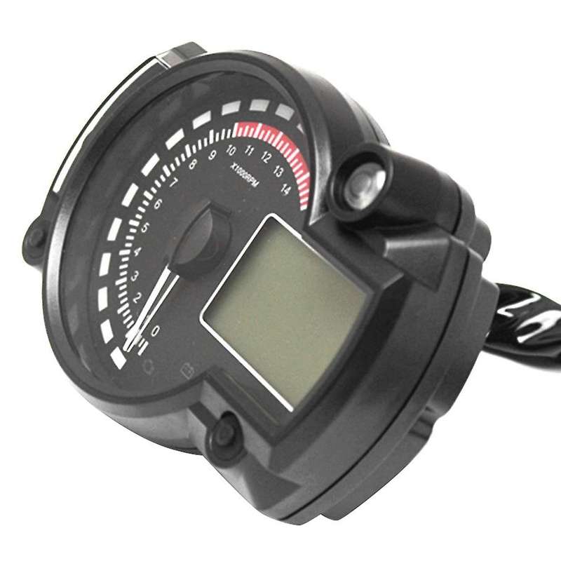 7-Color LED Motorcycle RX2N ATV LCD Digital Speedometer Tachometer Meter 15000Rpm 12(V)