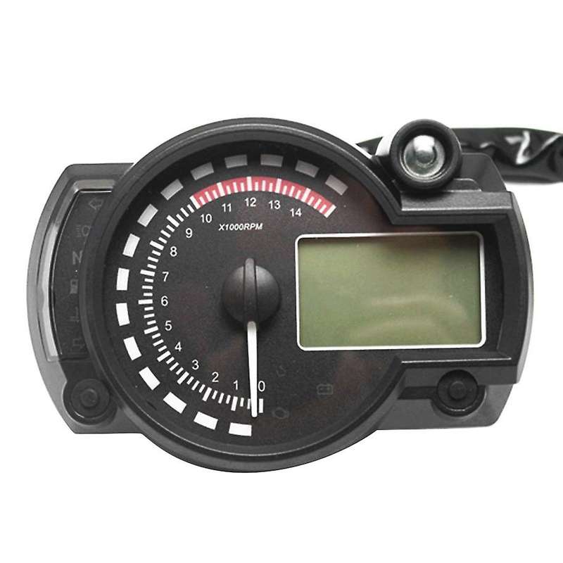 7-Color LED Motorcycle RX2N ATV LCD Digital Speedometer Tachometer Meter 15000Rpm 12(V)