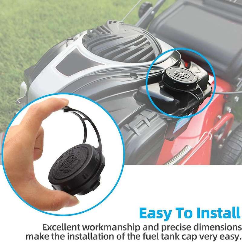 799585 Fuel Tank Cap Fit for &Stratton Mower550E&55 Replacement 799684 799585 for & Stratton 2Pc