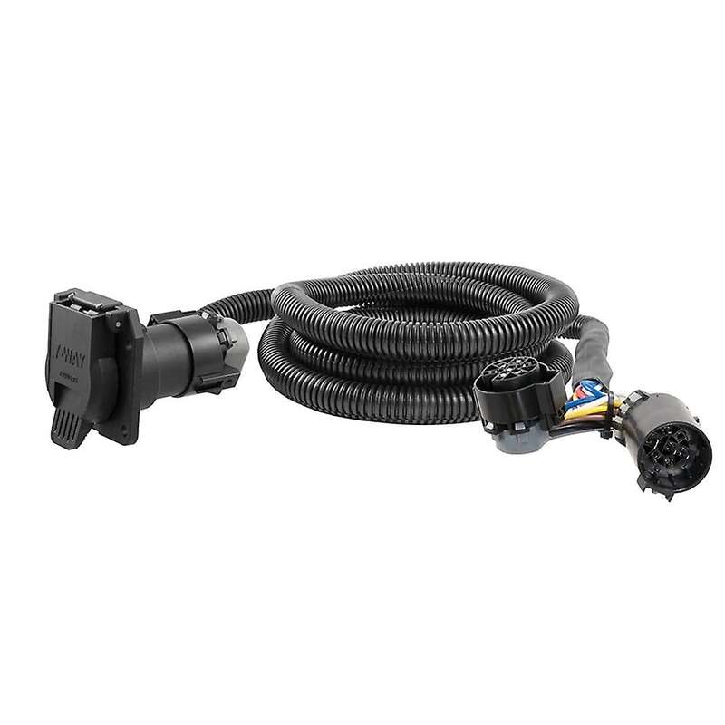 7-Foot Vehicle-Side Truck Bed 7-Pin Trailer Wiring Harness Extension for Select Ram