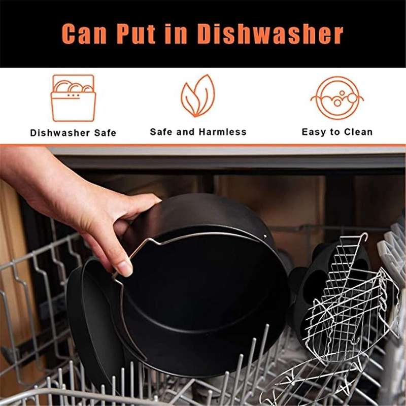 7-Inch Baking Basket for HD9925/HD9860/HD9905/01 Air Fryer Cake Barrel Non-Stick Baking Pan Accessor