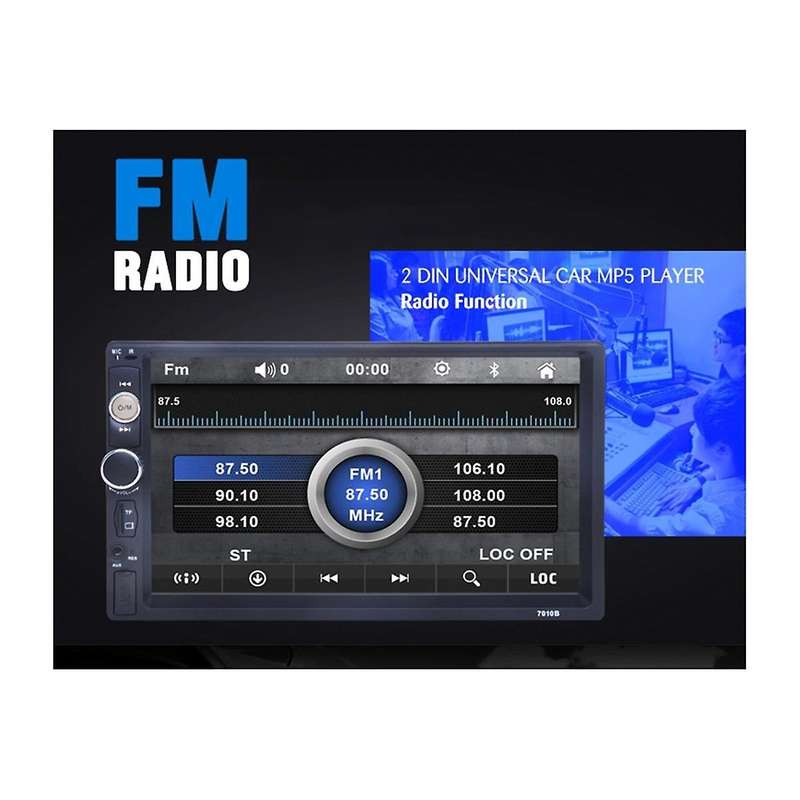 7inch 2DIN MP5 Player Car Radio Multimedia Universal with Bluetooth USB TF FM Wired Android Auto Car
