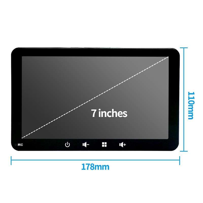 7inch Car Capacitive Touch Navigation Screen Wireless Carplay&android Auto Car Portable Multimedia P
