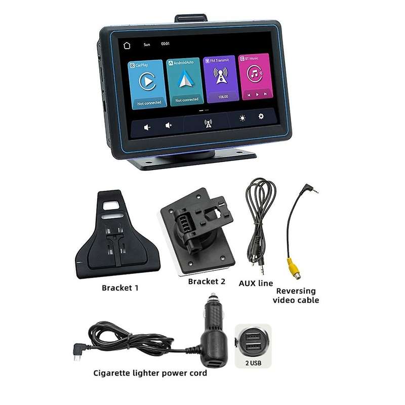 7inch Car Touch Screen Wireless Carplay and Android Auto Car Portable Automatic Multimedia Player N