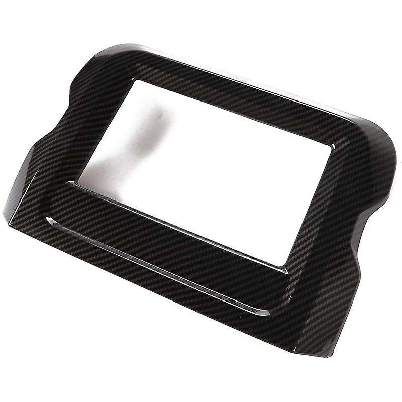 7-Inch Dashboard GPS Navigation Panel Frame Cover Trim ABS for 2018 2019 2020 2021 Wrangler JL JLU,