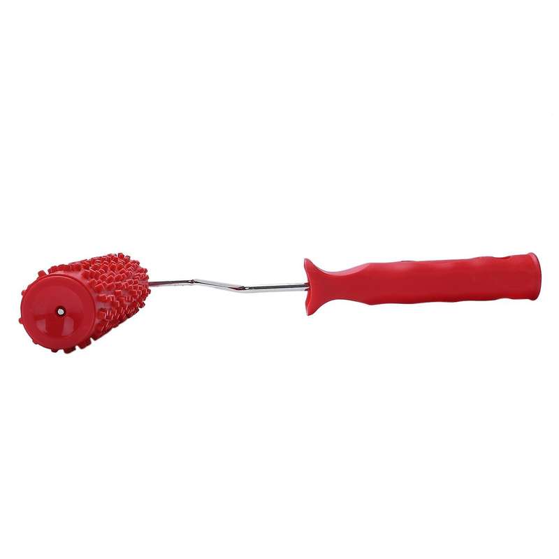 7inch Embossed Raindrop Painting Roller with Plastic Handle for Wall Decoration