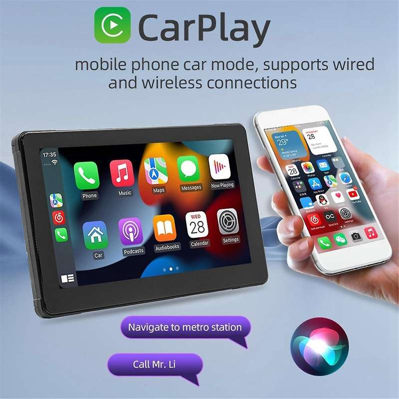 7Inch IPS Screen Mototorcycle Wireless Carplay Android Auto GPS Navigation Driving Recorder IP65 Wat