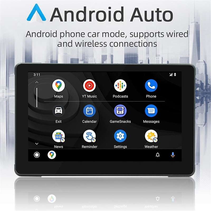 7Inch IPS Screen Mototorcycle Wireless Carplay Android Auto GPS Navigation Driving Recorder IP65 Wat