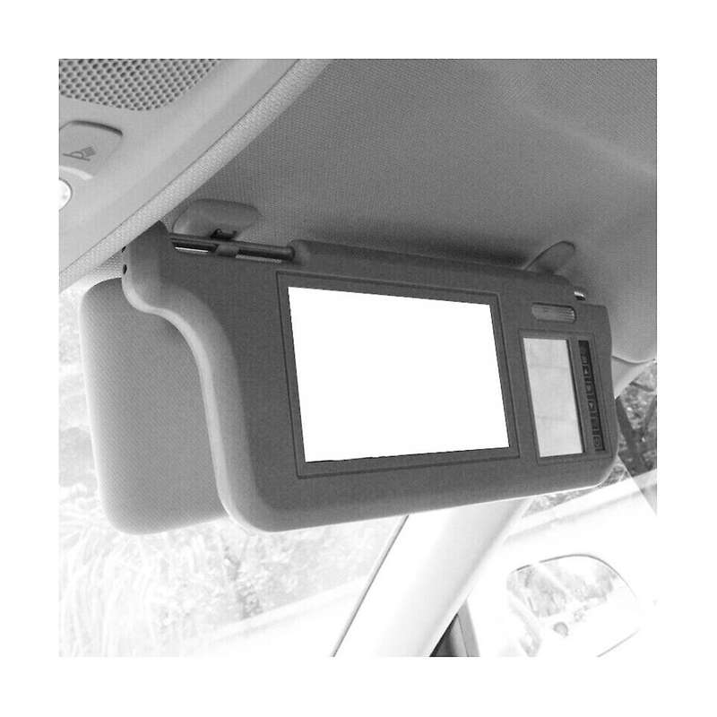 7inch Gray Car Left Sun Visor Rear View Mirror Screen Lcd Monitor 2 Channel Video