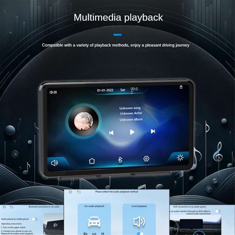 7-Inch Multimedia Player CarPlay Android Car IPS Touch Display Car Navigation Multimedia Bluetooth M