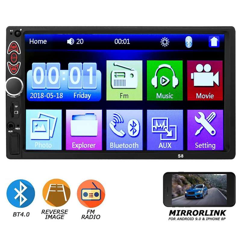 7Inch Press Screen Car Stereo MP5 Player Bluetooth Radio