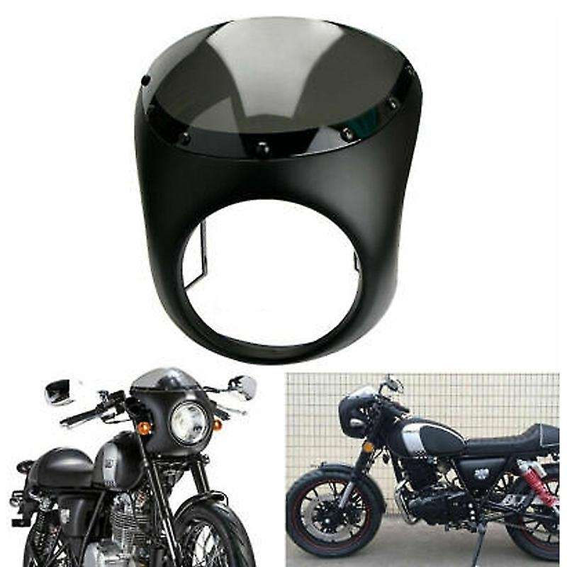 7-Inch Motorcycle Universal Headlight Fairing Retro Modified Hood Suitable for Cafe Sportsman Travel