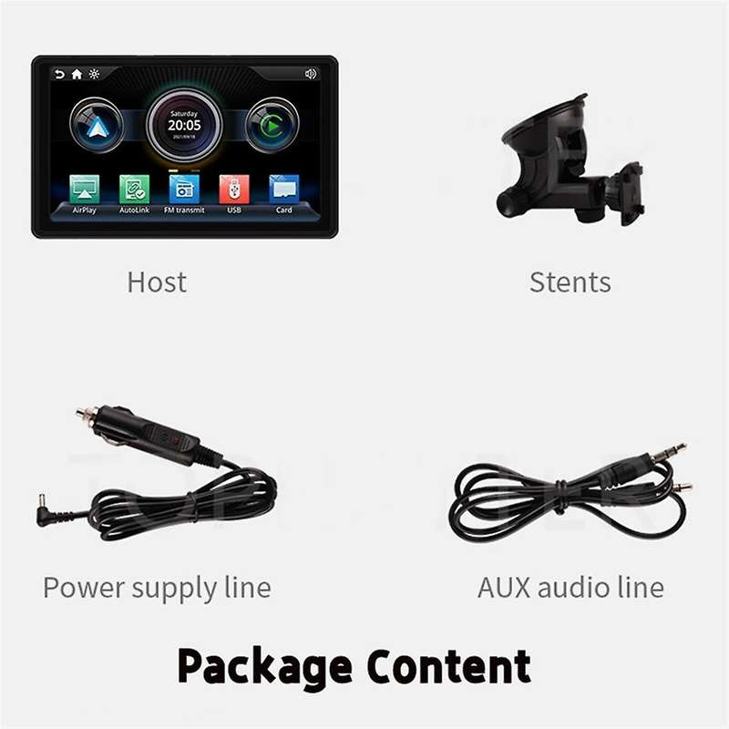 7inch Universal Car Smart Radio Touch Screen Multimedia Player Wireless Bluetooth Carplay Portable