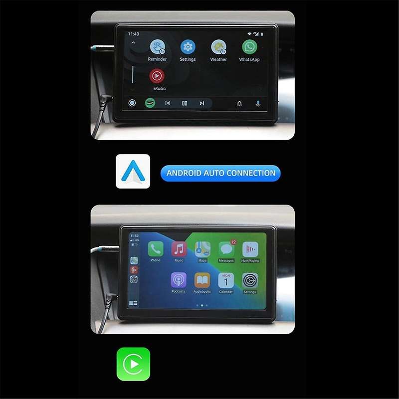 7inch Universal Car Smart Radio Touch Screen Multimedia Player Wireless Bluetooth Carplay Portable