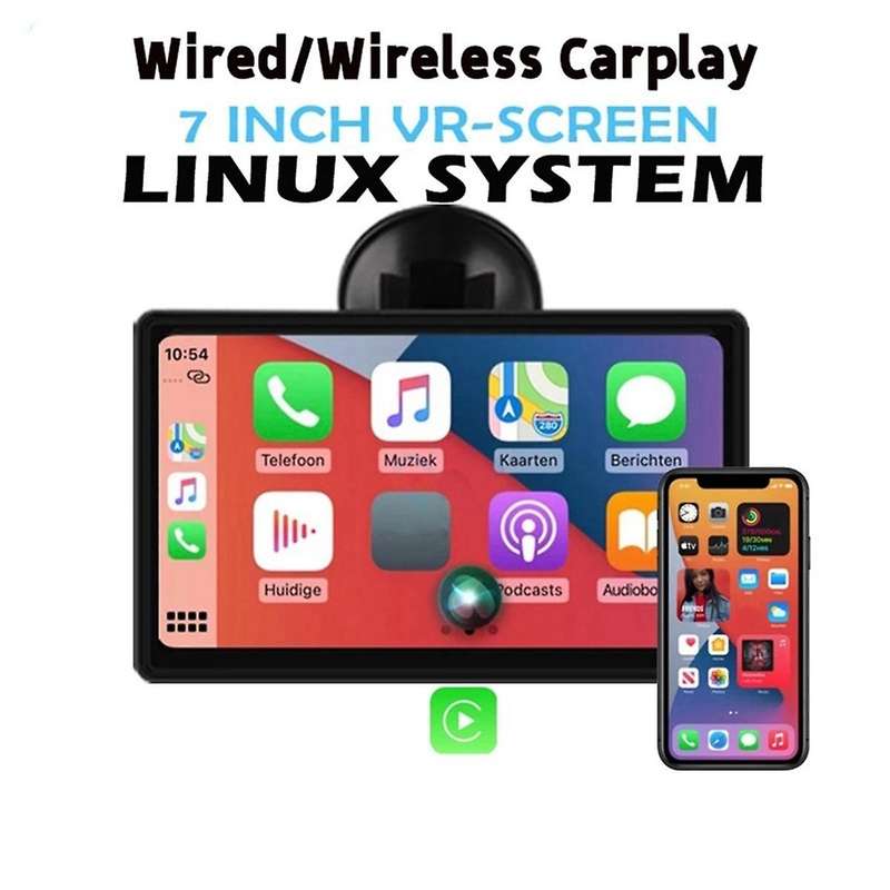 7inch Universal Car Smart Radio Touch Screen Multimedia Player Wireless Bluetooth Carplay Portable