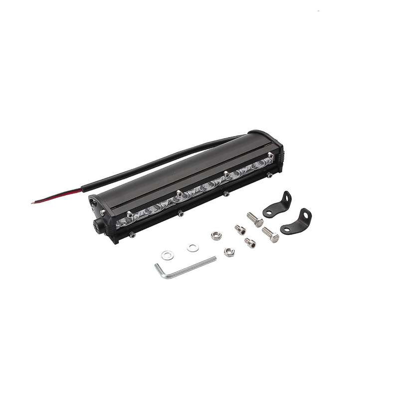7Inch Ultra-Slim Single Row Off Road LED Light Bar 1800LM 18W Waterproof Spot Flood Combo Light for